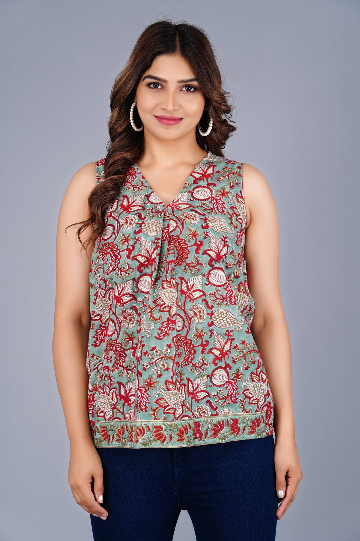 Block print Top
