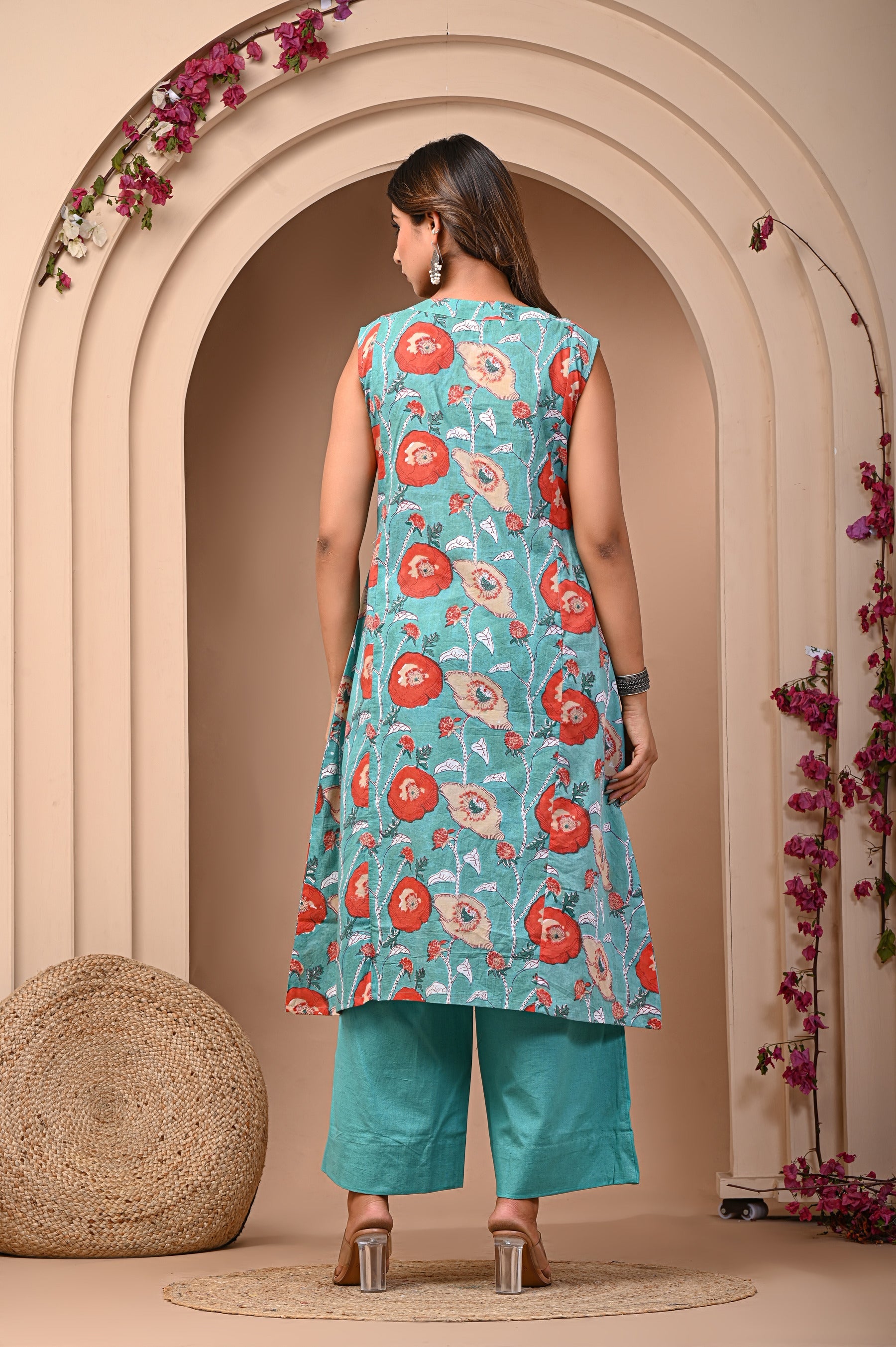 Front Slit Kurta with Palazzo