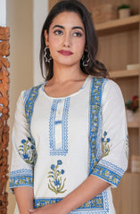 blue co-ord set, cotton co-ord set . hemsaab
